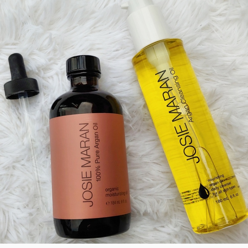 Josie Maran MEGA 6oz pure argan oil and cleanser